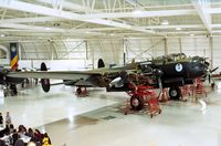 C-GVRA - Avro (Victory Aircraft) Lancaster B Mk.X, engines undergoing maintenance at the Canadian Warplane Heritage Museum, Hamilton Ontario