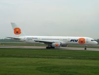 G-OAVB @ EGCC - V8 Airlines excisted only one season - by edd