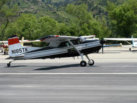 N185TK @ SZP - 1981 Cessna A185F SKYWAGON II, Continental IO-520-D 300 Hp, landing roll Rwy 22 - by Doug Robertson