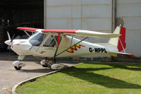 G-NPPL @ EGLS - 2003 Fly Buy Ultralights Ltd IKARUS C42 FB100 at Old Sarum Airfield - by Terry Fletcher