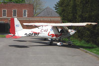G-OFBU @ EGLS - 2001 Fly Buy Ultralights Ltd IKARUS C42 FB UK at Old Sarum Airfield - by Terry Fletcher