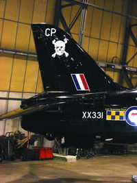 XX331 @ EGDR - Royal Navy FRADU (Fleet Requirements and Air Direction Unit) Hawk with RAF Benevolent Fund markings - by Chris Hall