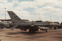 86-0288 @ MHZ - F-16C Falcon of 81st Tactical Fighter Squadron/52nd Tactical Fighter Wing on display at the 1989 RAF Mildenhall Air Fete. - by Peter Nicholson