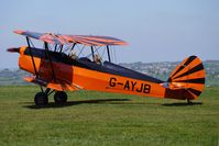 G-AYJB @ EGHA - 1947 Sn De Constructions Aeronautiques Du Nord STAMPE SV4C(G),  at Compton Abbas on 2010 French Connection Fly-In Day - by Terry Fletcher