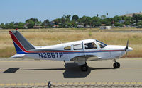 N2857P @ KCCR - 1979 Piper PA-28-181 taxying to RWY 32R - by Steve Nation