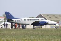 D-IEXE @ EGTU - Beech 99 - jumping platform for the skydivers at Dunkeswell - by Terry Fletcher