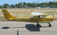 N50729 @ KCCR - Petaluma-based (KO69) 1968 Cessna 150J taxying by viewing area @ Buchanan Field for t/o on RWY 32R - by Steve Nation