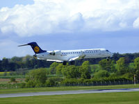 D-ACPD @ EDI - Lufthansa 4948 landing on runway 06 - by Mike stanners