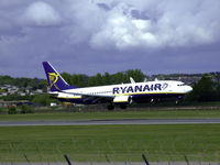 EI-DWO @ EGPH - Ryanair Boeing 737-8AS Landing on runway 06 - by Mike stanners