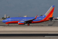 N211WN @ LAS - Southwest Airlines N211WN (FLT SWA1073) starting takeoff roll on RWY 25R enroute to Los Angeles Int'l (KLAX). - by Dean Heald