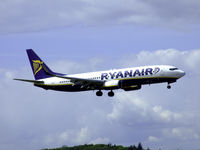 EI-DWJ @ EDI - Ryanair Boeing 737-8AS On finals for runway 06 - by Mike stanners