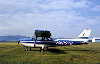 N4207Q @ ELM - Cessna 172L Skyhawk II at Chemung County Airport, now known as Elmira Corning Regional, in the Summer of 1976. - by Peter Nicholson