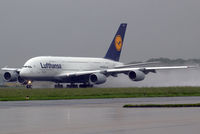 D-AIMA @ LNZ - Lufthansa Airbus A380-841 - by Joker767