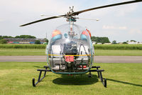 G-AXKX @ EGBR - Westland AB-47G-4A at Breighton Airfield in 2008. - by Malcolm Clarke