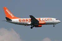 G-EZJR @ EGNT - Boeing 737-73V on finals to 07 at Newcastle Airport in 2008. - by Malcolm Clarke