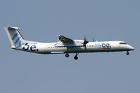 G-JECS @ EGNT - De Havilland Canada DHC-8-402Q Dash 8 on finals to 07 at Newcastle Airport in 2008. - by Malcolm Clarke