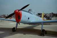 G-BARS @ EGDY - Previously WK520 in RAF service, now representing a Chipmunk in the Portuguese Air Force (s/n 1377). At RNAS Yeovilton Air Day 1998 - by Roger Winser