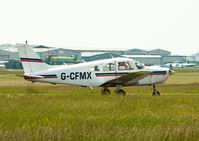 G-CFMX @ EGKA - Cherokee Warrior II Piper PA28 - Visitor from Stapleford Flying Club. - by John Pitty