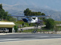 N3039E @ SZP - 1946 Aeronca 7AC CHAMPION, Continental O-200 100 Hp, landing Rwy 22 - by Doug Robertson