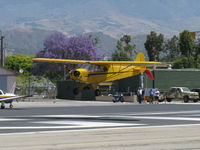 N33112 @ SZP - 1940 Piper J3C-65 CUB, Continental C90 90 Hp, landing Rwy 22 - by Doug Robertson