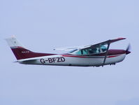 G-BFZD @ EGCV - Departing from Sleap - by Chris Hall