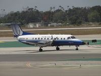 N583SW @ LAX - Sky West United Express taxiing to runway 24L - by Helicopterfriend