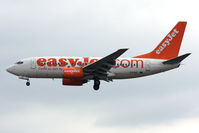 G-EZKF @ EGNT - Boeing 737-73V on finals to 25 at Newcastle Airport in 2009. - by Malcolm Clarke
