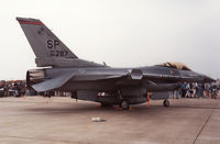 86-0287 @ MHZ - F-16C Falcon of 480th Tactical Fighter Squadron/52nd Tactical Fighter Wing on display at the 1991 Mildenhall Air Fete. - by Peter Nicholson