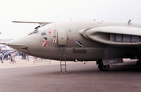 XM717 @ MHZ - Lucky Lou nose-art Desert Storm markings on this Victor K.2 of 55 Squadron at RAF Marham on display at the 1991 Mildenhall Air Fete. - by Peter Nicholson