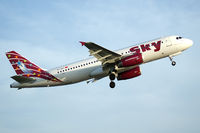 TC-SKT @ LOWL - A320-232 Sky Airlines first landing at Linz! - by Jan Ittensammer