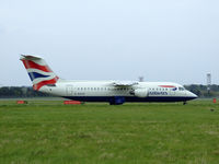 G-BXAS @ EDI - British airways RJ100 Arrives at EDI - by Mike stanners