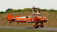 N74189 @ EGBY - N74189 and N707JT with new Breitling paint at Bentwaters Park Airshow June 2010 - by Eric.Fishwick