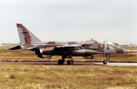 XX150 @ EGQS - Jaguar T.2A of 16[Reserve] Squadron at RAF Lossiemouth in the Summer of 1993. - by Peter Nicholson