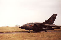 ZD811 @ EGQS - Tornado GR.1, callsign Rafair 536C, of 31 Squadron seen at RAF Lossiemouth in the Summer of 1993. - by Peter Nicholson