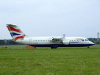 G-BZAU @ EGPH - British airways RJ100 Arrives at EDI - by Mike stanners