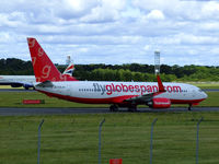 G-CEJO @ EDI - Globespan 448 arrives at EDI From PMI - by Mike stanners
