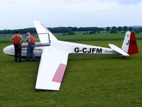 G-CJFM @ X4DT - Schleicher ASK 13 at the Darlton Gliding Club - by Chris Hall