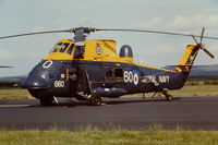 XM927 @ EGDA - Coded 660/PO of 737 NAS on display at a RAF Brawdy, Wales Air Show early 1980's - by Roger Winser