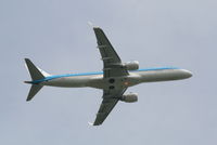 PH-EZL @ EBBR - Flight KL1724 is taking off from RWY 07R - by Daniel Vanderauwera