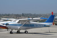 N7909X @ CMA - 1961 Cessna 172B, Continental O-300 145 Hp - by Doug Robertson