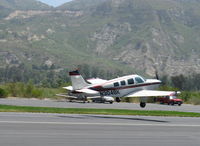 N3046K @ SZP - 1987 Beech A36 BONANZA, Continental IO-550 300 Hp, takeoff climb Rwy 22 - by Doug Robertson