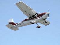 N5922B @ SZP - 1956 Cessna 182A SKYLANE, Continental O-470-S 230 Hp, takeoff climb Rwy 22 - by Doug Robertson