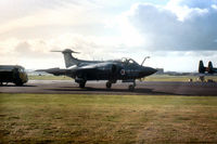 XT284 @ PIK - Buccaneer S.2 of 736 Squadron at RNAS Lossiemouth on the flight-line at the 1969 Prestwick Airshow. - by Peter Nicholson