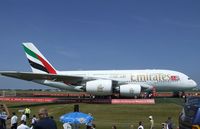 A6-EDJ @ EDDB - Airbus A380-861 of Emirates at ILA 2010, Berlin