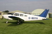 G-BGYH @ X5FB - Piper PA-28-161 Warrior II at Fishburn Airfield, UK in September 2008. - by Malcolm Clarke