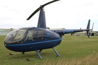 G-MAYB @ X5FB - Robinson R-44 Raven at Fishburn Airfield in July 2008. - by Malcolm Clarke