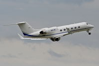 N611JM @ KDPA - JFM Inc. Gulfstream G-IV N611JM, departing 20R KDPA. - by Mark Kalfas
