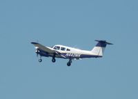 N442MK @ KAXN - Piper PA-44-180 Seminole departing runway 22. - by Kreg Anderson