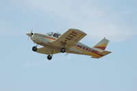 G-AXZF @ EGFH - Resident Piper Cherokee departing Runway 22 - by Roger Winser