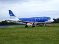 G-DBCB @ EDI - BMI A319 Arrives at EDI From LHR - by Mike stanners